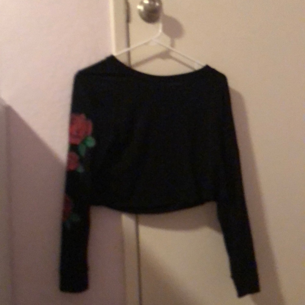 long sleeve with roses